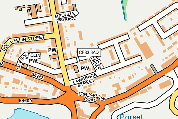 CF83 3AQ map - OS OpenMap – Local (Ordnance Survey)