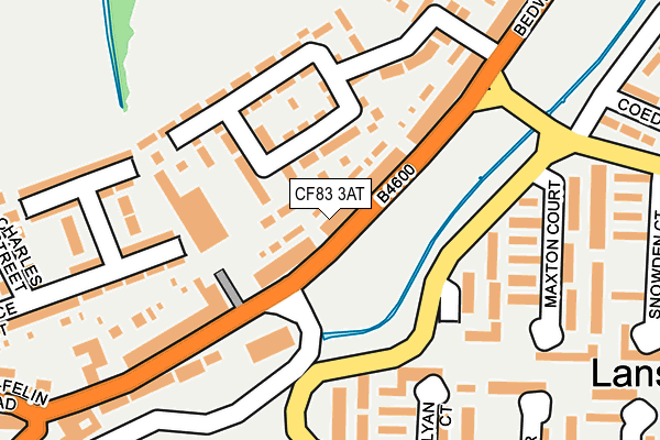 CF83 3AT map - OS OpenMap – Local (Ordnance Survey)