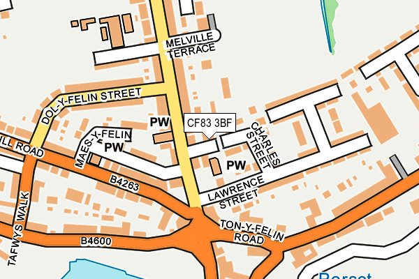 CF83 3BF map - OS OpenMap – Local (Ordnance Survey)