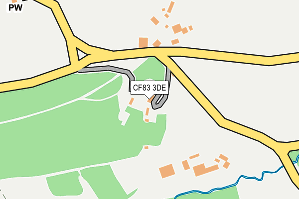 CF83 3DE map - OS OpenMap – Local (Ordnance Survey)