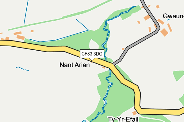 CF83 3DG map - OS OpenMap – Local (Ordnance Survey)