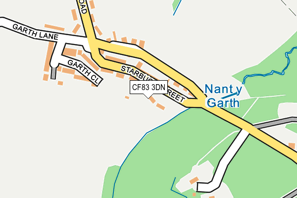 CF83 3DN map - OS OpenMap – Local (Ordnance Survey)