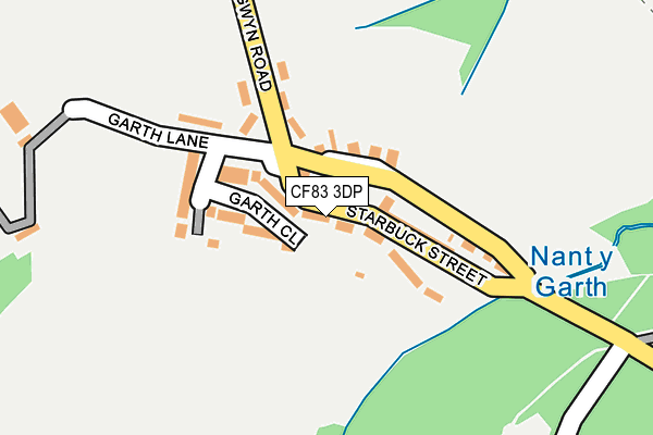 CF83 3DP map - OS OpenMap – Local (Ordnance Survey)