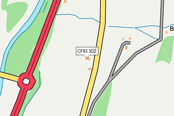 CF83 3DZ map - OS OpenMap – Local (Ordnance Survey)