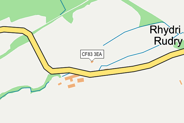 CF83 3EA map - OS OpenMap – Local (Ordnance Survey)