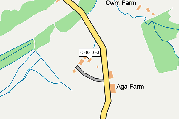 CF83 3EJ map - OS OpenMap – Local (Ordnance Survey)