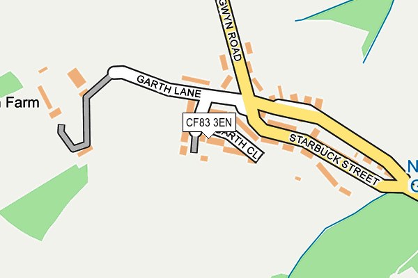 CF83 3EN map - OS OpenMap – Local (Ordnance Survey)