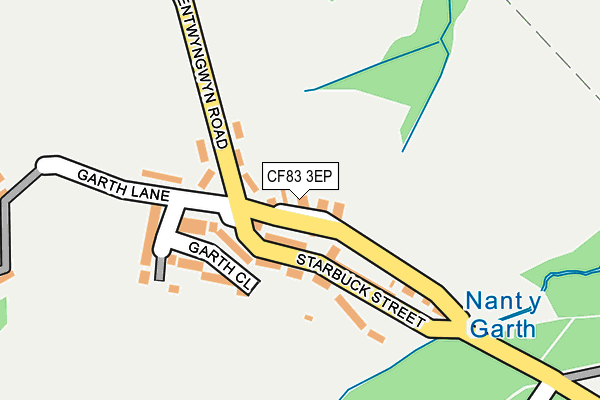 CF83 3EP map - OS OpenMap – Local (Ordnance Survey)