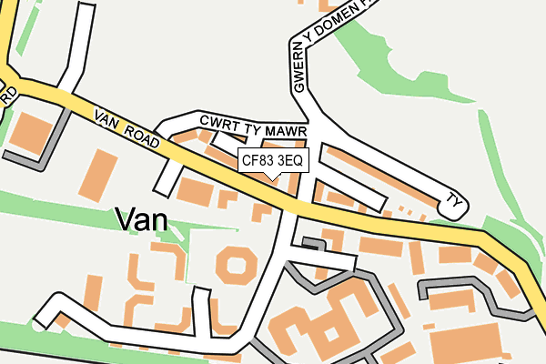 CF83 3EQ map - OS OpenMap – Local (Ordnance Survey)