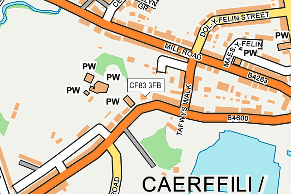 CF83 3FB map - OS OpenMap – Local (Ordnance Survey)