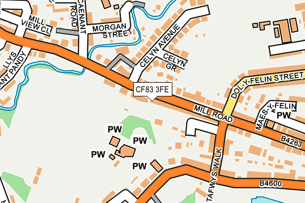 CF83 3FE map - OS OpenMap – Local (Ordnance Survey)