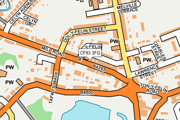 CF83 3FG map - OS OpenMap – Local (Ordnance Survey)