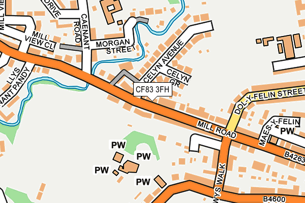 CF83 3FH map - OS OpenMap – Local (Ordnance Survey)