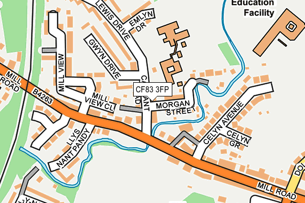 CF83 3FP map - OS OpenMap – Local (Ordnance Survey)