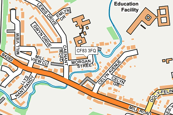 CF83 3FQ map - OS OpenMap – Local (Ordnance Survey)