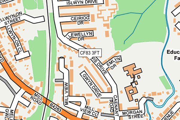 CF83 3FT map - OS OpenMap – Local (Ordnance Survey)