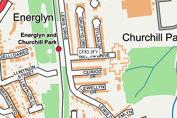 CF83 3FY map - OS OpenMap – Local (Ordnance Survey)