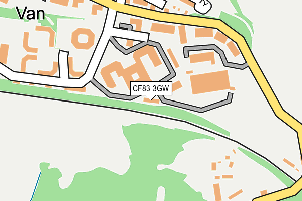 CF83 3GW map - OS OpenMap – Local (Ordnance Survey)