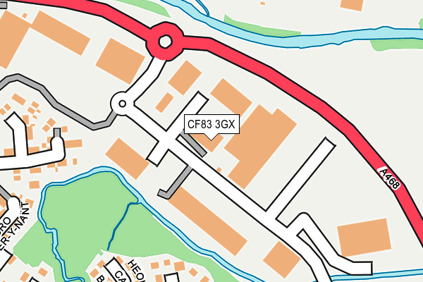 CF83 3GX map - OS OpenMap – Local (Ordnance Survey)