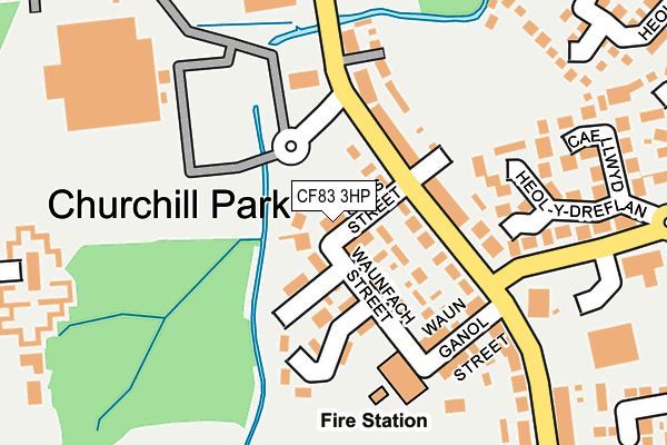 CF83 3HP map - OS OpenMap – Local (Ordnance Survey)