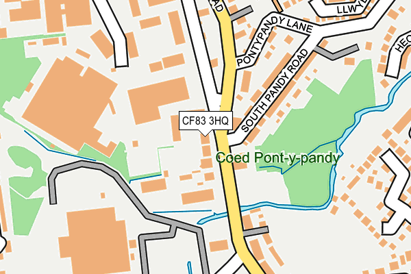 CF83 3HQ map - OS OpenMap – Local (Ordnance Survey)