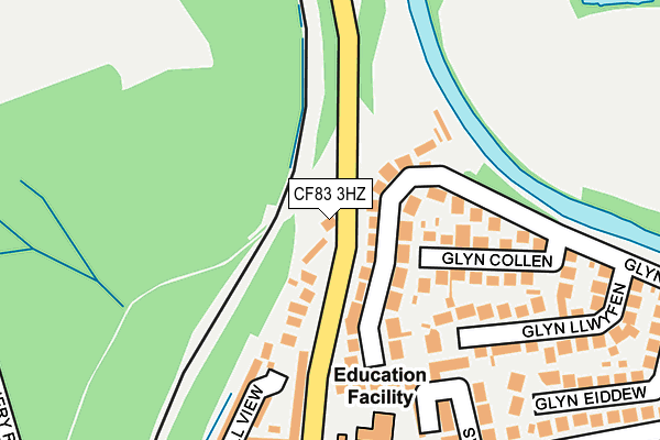 CF83 3HZ map - OS OpenMap – Local (Ordnance Survey)