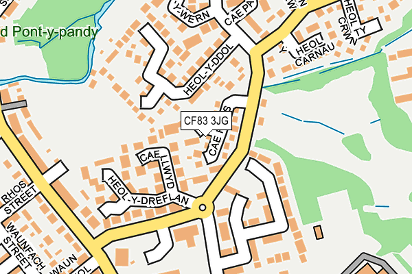 CF83 3JG map - OS OpenMap – Local (Ordnance Survey)