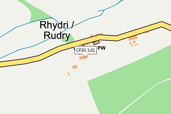 CF83 3JQ map - OS OpenMap – Local (Ordnance Survey)