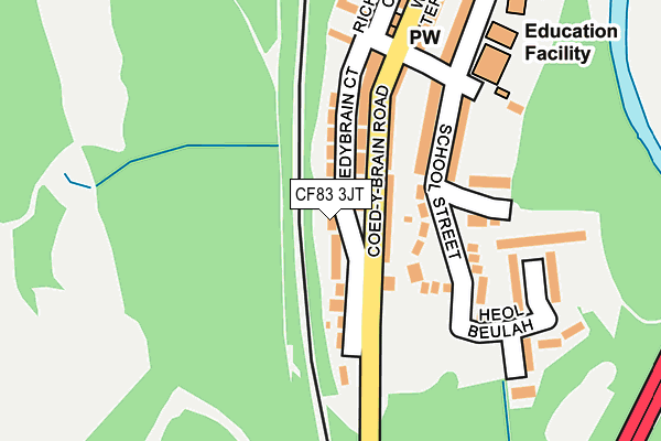 CF83 3JT map - OS OpenMap – Local (Ordnance Survey)