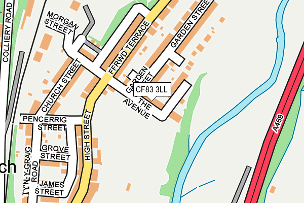 CF83 3LL map - OS OpenMap – Local (Ordnance Survey)