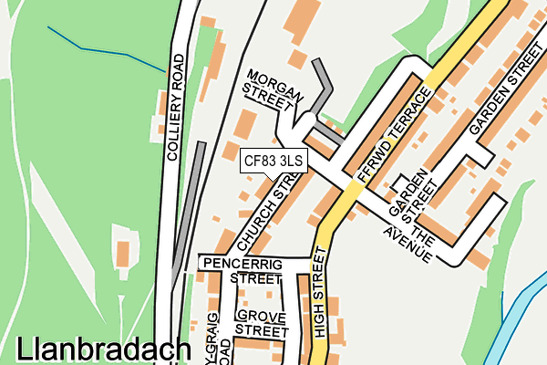 CF83 3LS map - OS OpenMap – Local (Ordnance Survey)