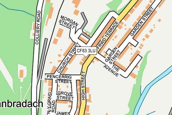 CF83 3LU map - OS OpenMap – Local (Ordnance Survey)