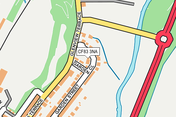 CF83 3NA map - OS OpenMap – Local (Ordnance Survey)