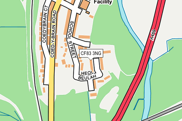 CF83 3NG map - OS OpenMap – Local (Ordnance Survey)