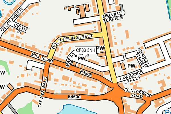 CF83 3NH map - OS OpenMap – Local (Ordnance Survey)