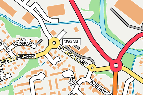 CF83 3NL map - OS OpenMap – Local (Ordnance Survey)