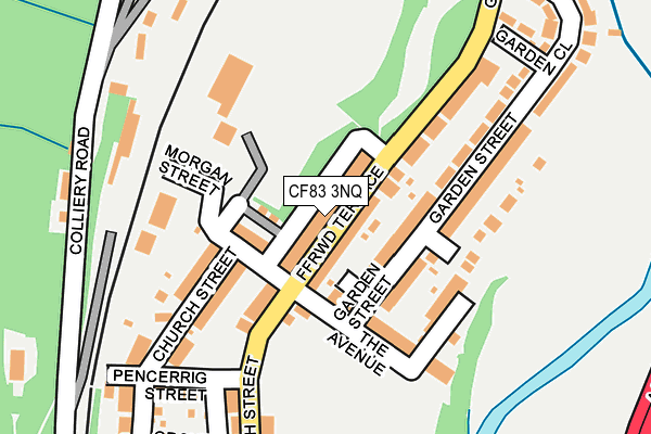 CF83 3NQ map - OS OpenMap – Local (Ordnance Survey)