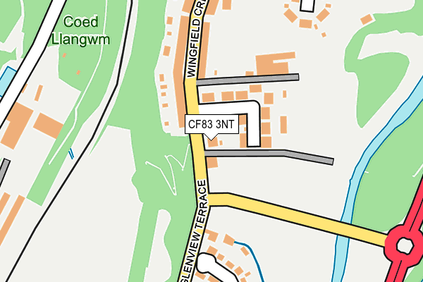 CF83 3NT map - OS OpenMap – Local (Ordnance Survey)