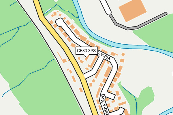 CF83 3PS map - OS OpenMap – Local (Ordnance Survey)