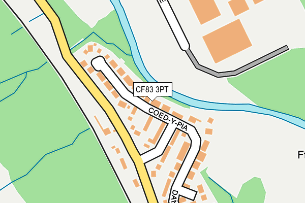 CF83 3PT map - OS OpenMap – Local (Ordnance Survey)