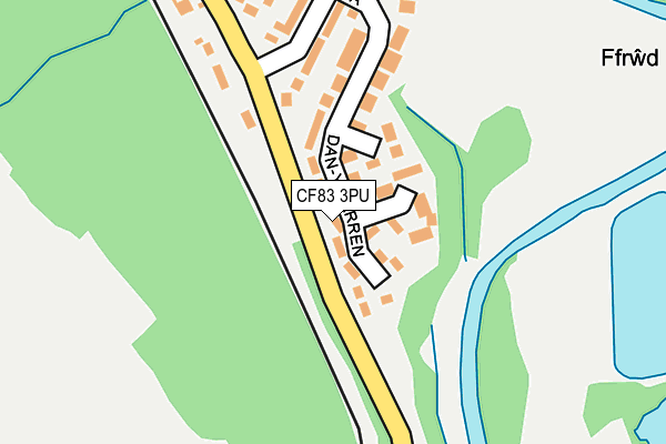 CF83 3PU map - OS OpenMap – Local (Ordnance Survey)