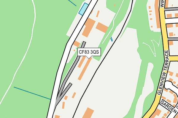 CF83 3QS map - OS OpenMap – Local (Ordnance Survey)