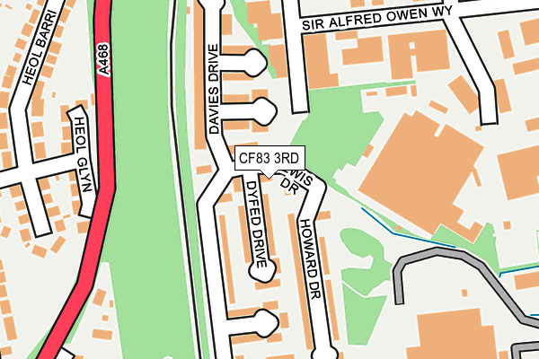 CF83 3RD map - OS OpenMap – Local (Ordnance Survey)