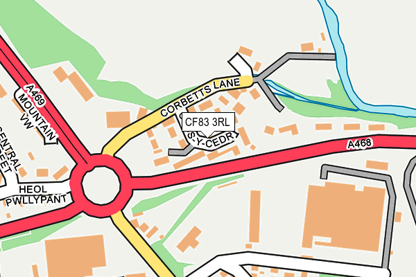 CF83 3RL map - OS OpenMap – Local (Ordnance Survey)