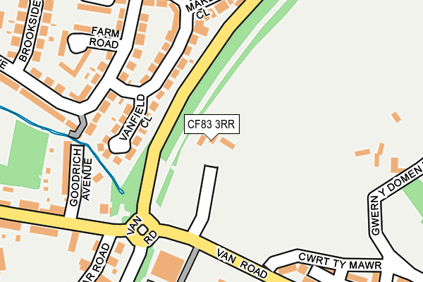 CF83 3RR map - OS OpenMap – Local (Ordnance Survey)