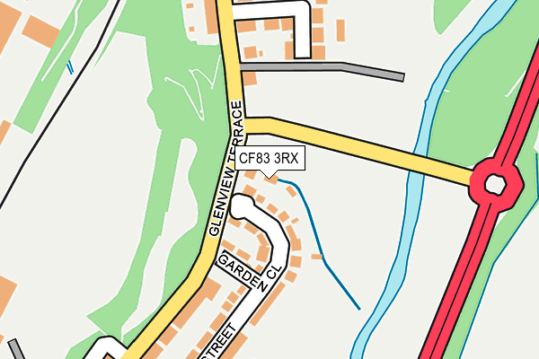CF83 3RX map - OS OpenMap – Local (Ordnance Survey)