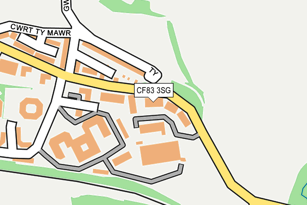 CF83 3SG map - OS OpenMap – Local (Ordnance Survey)