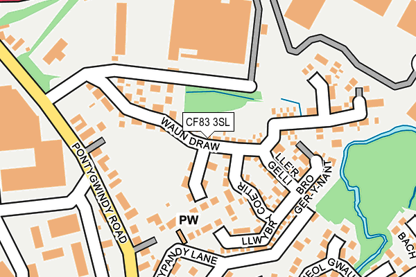 CF83 3SL map - OS OpenMap – Local (Ordnance Survey)