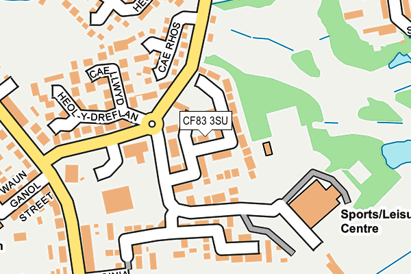 CF83 3SU map - OS OpenMap – Local (Ordnance Survey)