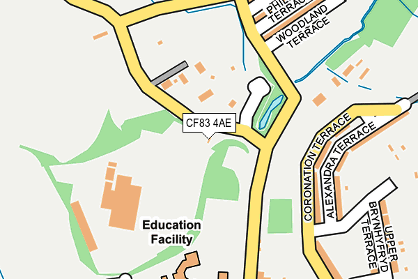 CF83 4AE map - OS OpenMap – Local (Ordnance Survey)
